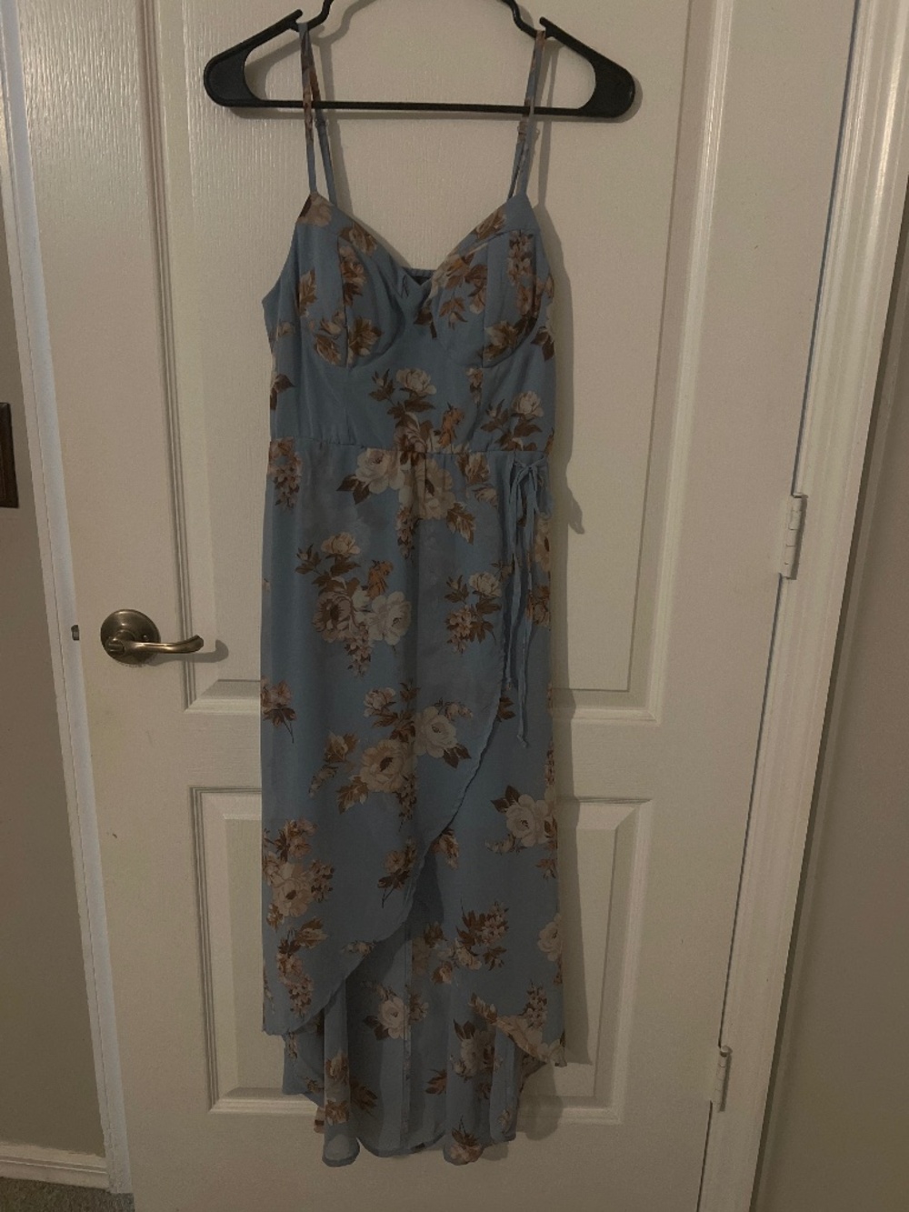 Sheer blue a-line Lily Rose dress